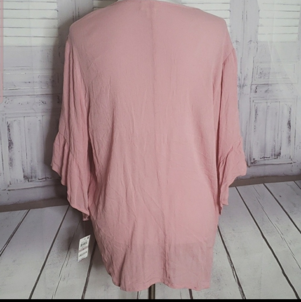 NEW STYLE & CO SIZE 1X MAUVE WOMENS BLOUSE TOP - Picture 7 of 7